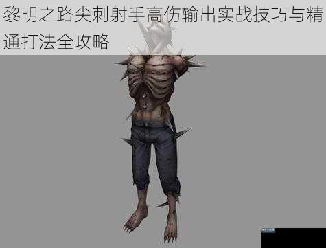黎明之路尖刺射手高伤输出实战技巧与精通打法全攻略