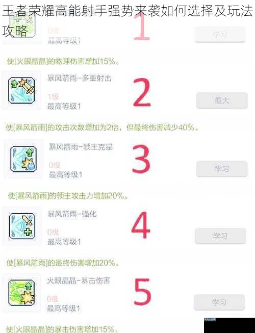 王者荣耀高能射手强势来袭如何选择及玩法攻略