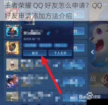 王者荣耀 QQ 好友怎么申请?QQ 好友申请添加方法介绍
