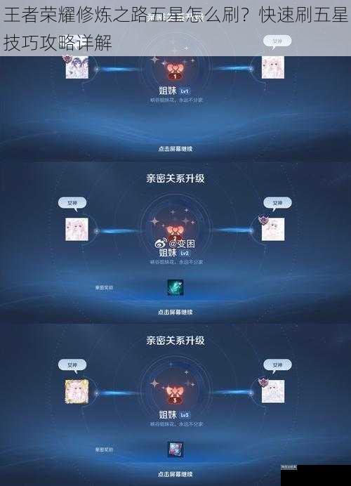 王者荣耀修炼之路五星怎么刷?快速刷五星技巧攻略详解