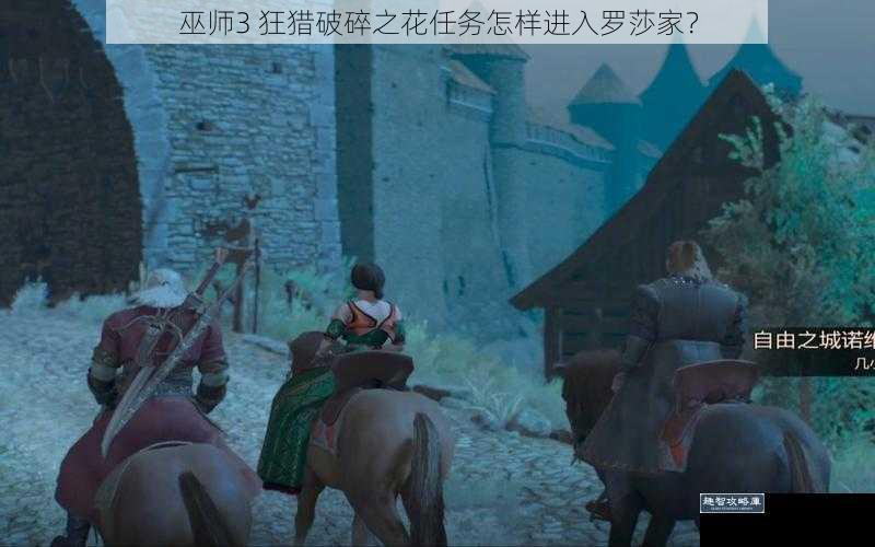 巫师 3 狂猎破碎之花任务怎样进入罗莎家?