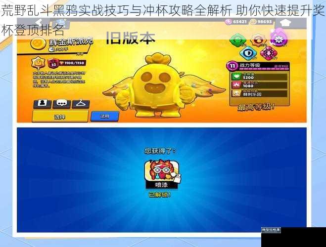 荒野乱斗黑鸦实战技巧与冲杯攻略全解析 助你快速提升奖杯登顶排名