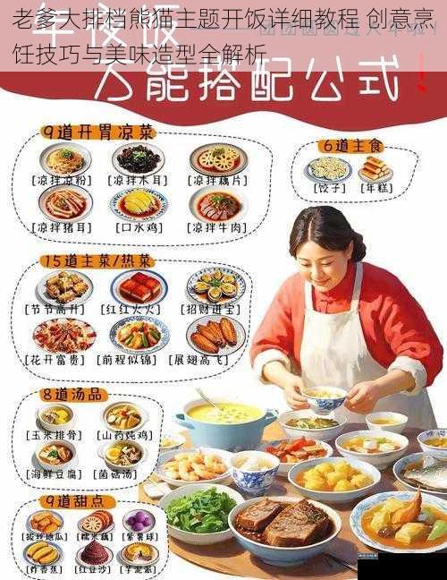 老爹大排档熊猫主题开饭详细教程 创意烹饪技巧与美味造型全解析