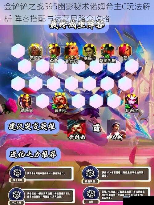 金铲铲之战S95幽影秘术诺姆希主C玩法解析 阵容搭配与运营思路全攻略