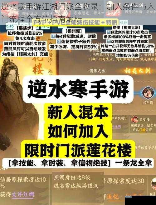 逆水寒手游江湖门派全收录：加入条件与入门流程全方位指南解析