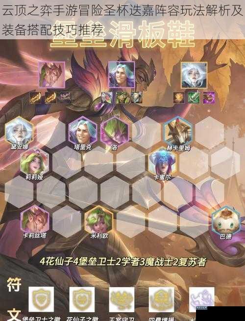 云顶之弈手游冒险圣杯迭嘉阵容玩法解析及装备搭配技巧推荐