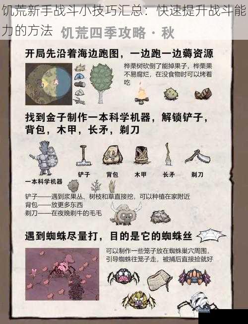 饥荒新手战斗小技巧汇总：快速提升战斗能力的方法
