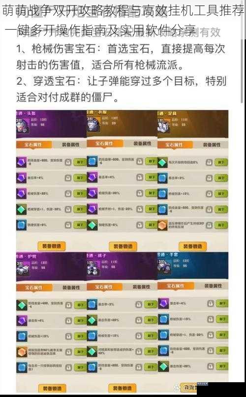 萌萌战争双开攻略教程与高效挂机工具推荐 一键多开操作指南及实用软件分享