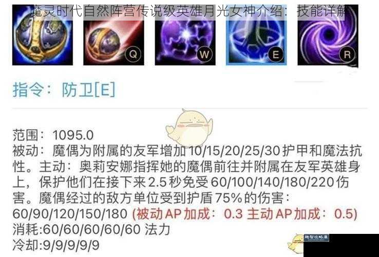 魔灵时代自然阵营传说级英雄月光女神介绍：技能详解