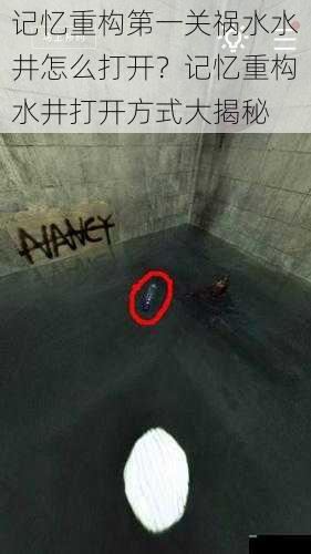 记忆重构第一关祸水水井怎么打开？记忆重构水井打开方式大揭秘
