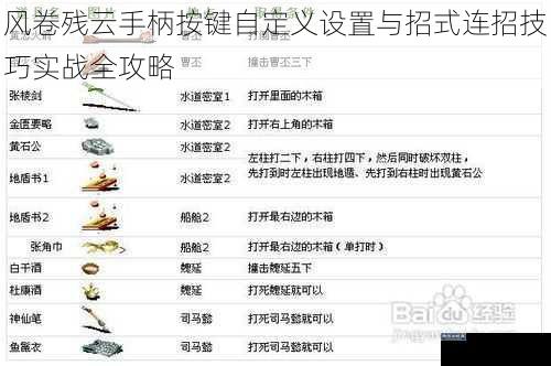 风卷残云手柄按键自定义设置与招式连招技巧实战全攻略