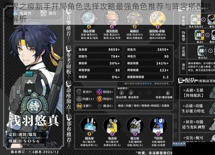 零界之痕新手开局角色选择攻略最强角色推荐与阵容搭配技巧解析