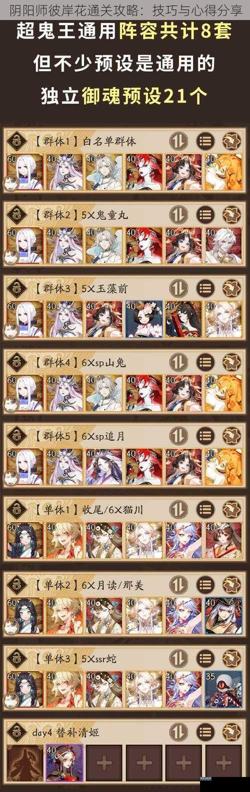 阴阳师彼岸花通关攻略：技巧与心得分享