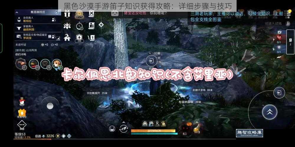 黑色沙漠手游笛子知识获得攻略：详细步骤与技巧