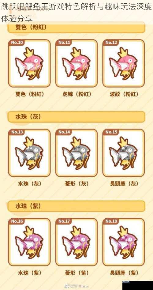 跳跃吧鲤鱼王游戏特色解析与趣味玩法深度体验分享