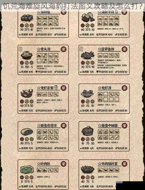 饥荒海难旋风海豹打法图文攻略及怎么打？