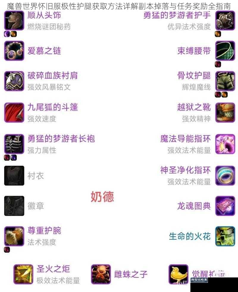 魔兽世界怀旧服极性护腿获取方法详解副本掉落与任务奖励全指南